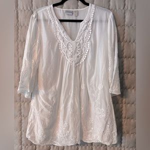 White summer tunic